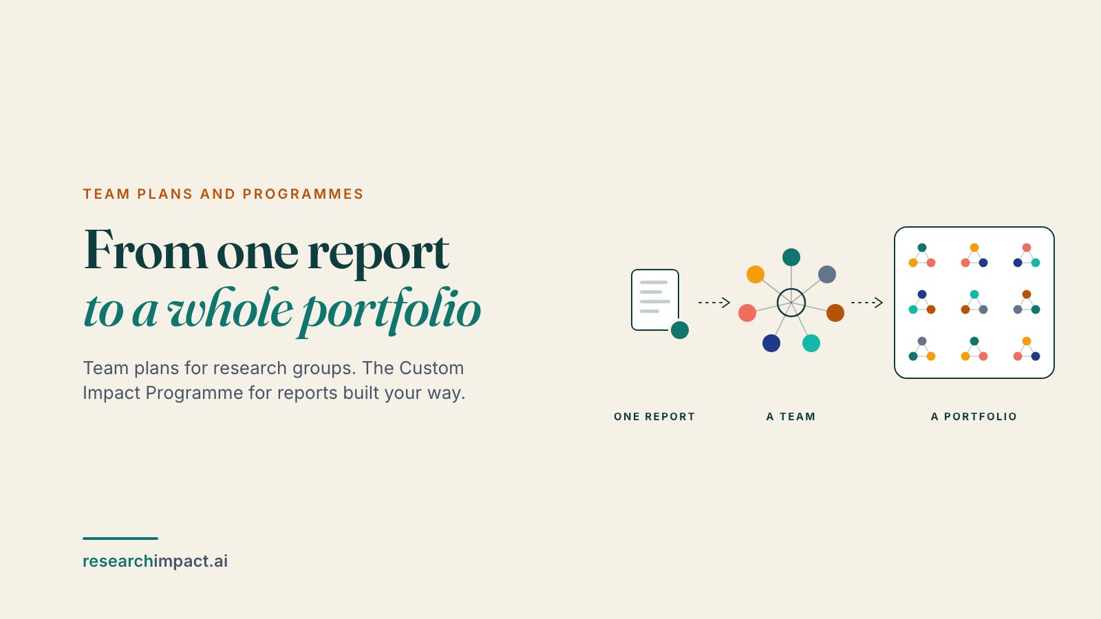 From one report to a whole portfolio